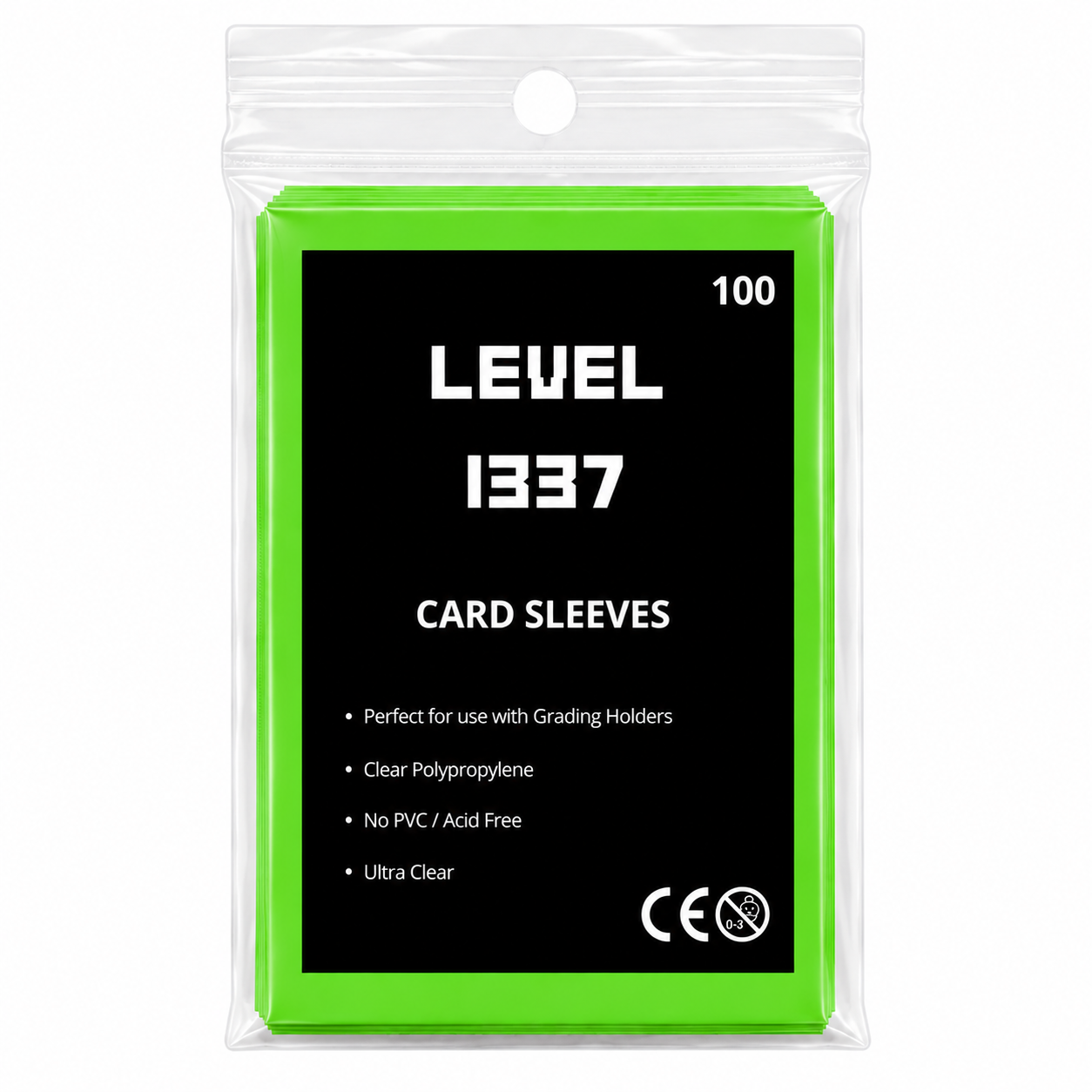 Card Sleeves 2.5" x 3.5" (100st) Green