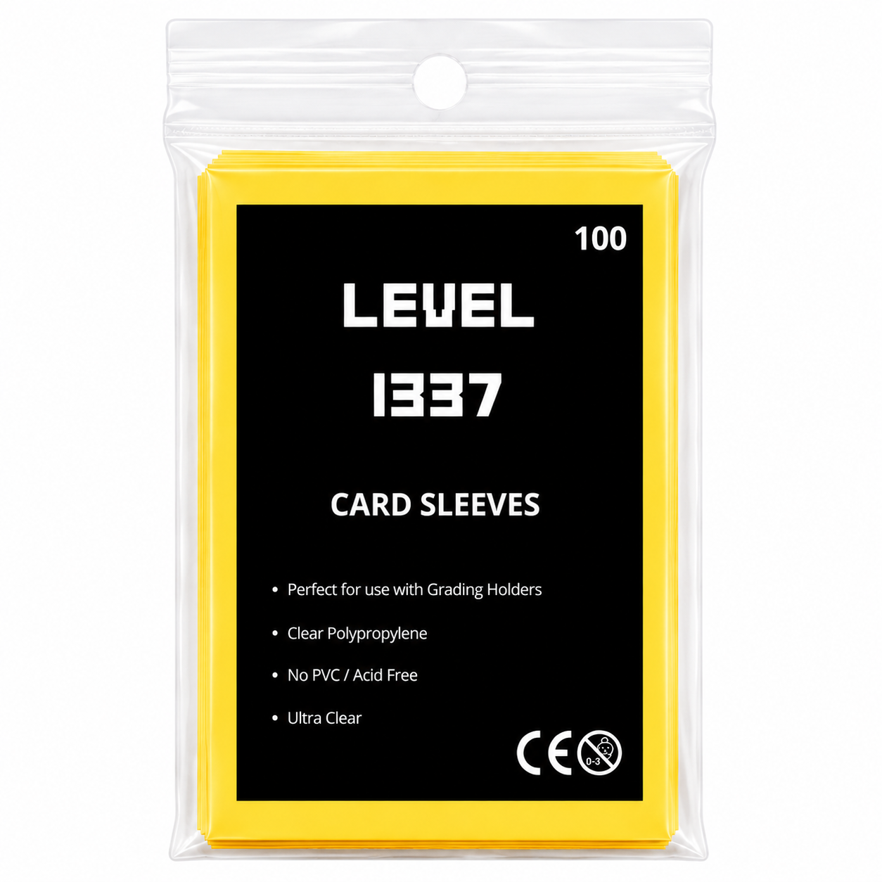 Card Sleeves 2.5" x 3.5" (100st) Yellow