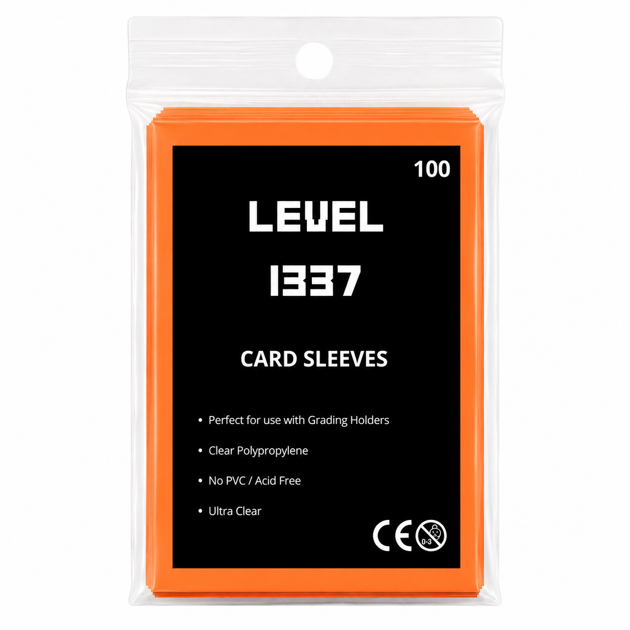 Card Sleeves 2.5" x 3.5" (100st) Orange