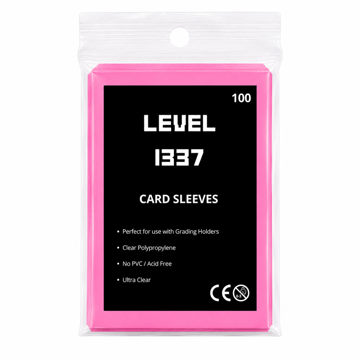 Card Sleeves 2.5" x 3.5" (100st) Pink
