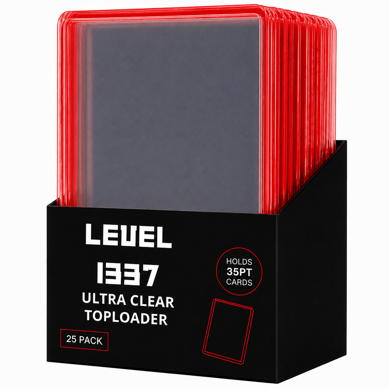 Red Border 3" x 4" Toploader (25st)