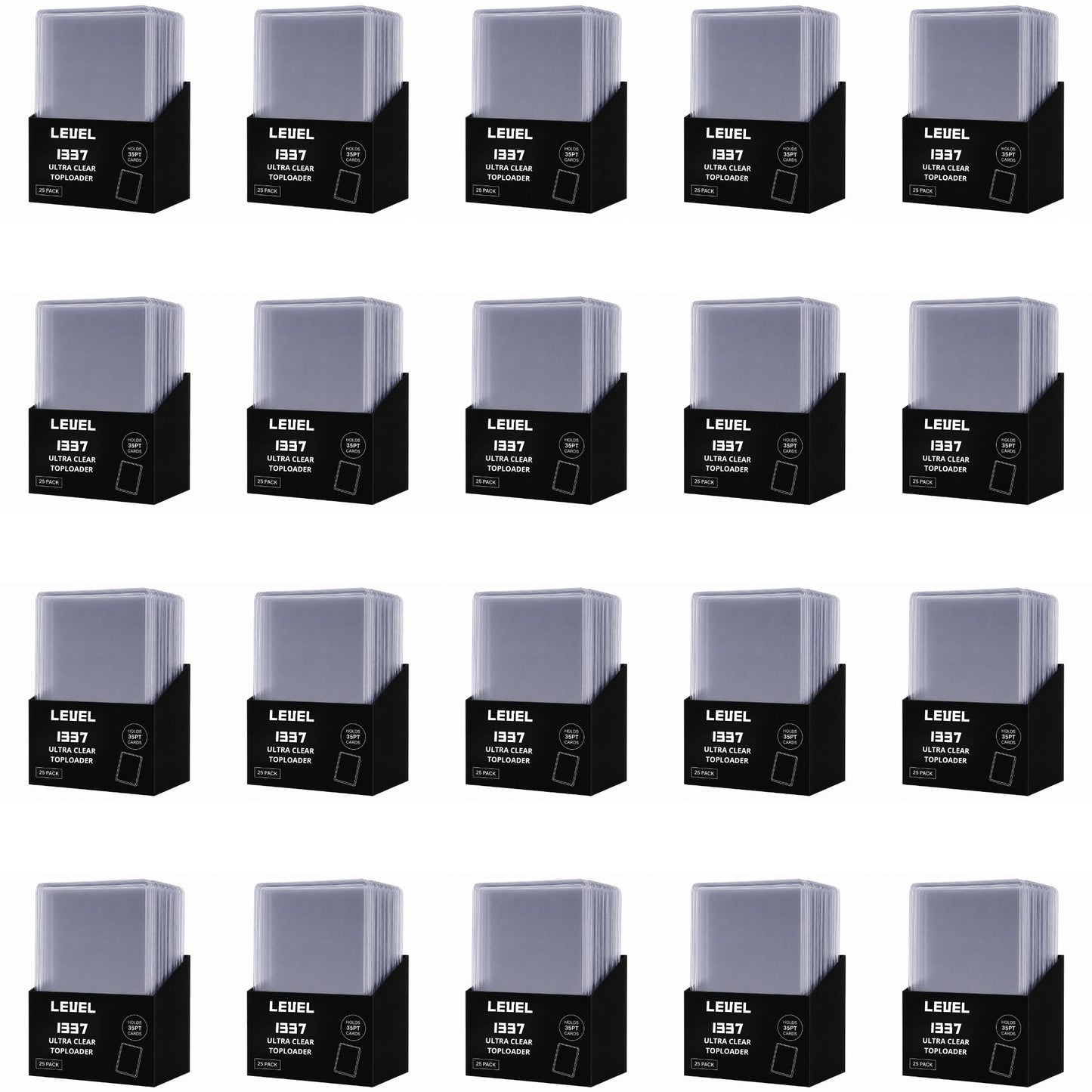 Clear Regular 3" x 4" Toploaders (500st) 20 Packs