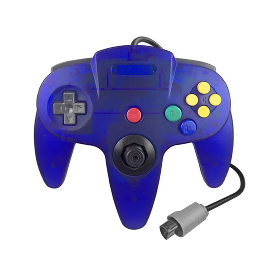 Nintendo 64 Kontroll Tredjepart Transparent Blå