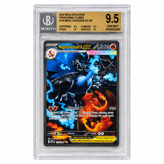 Mega Charizard X ex #125/094 – Phantasmal Flames – BGS 9.5 Gem Mint