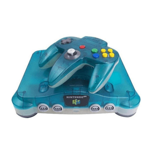 Nintendo 64 Konsol + 1 Handkontroll - Clear Blue / White (Begagnad)